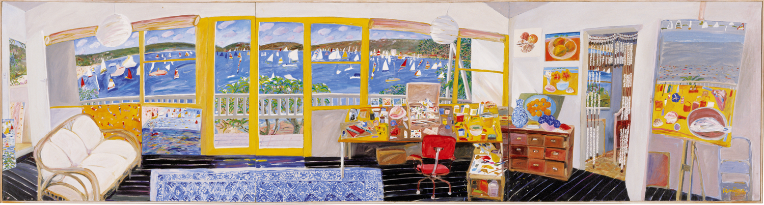 ケン・ドーンの絵画作品　タイトルは、Cabin studio